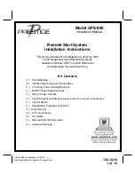 Prestige Prestige 128-8210 Installation Instructions Manual preview