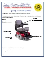 Preview for 55 page of Pride Mobility Jazzy 1110 Owner'S Manual