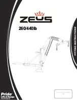 Pride Mobility Zeus 260/440lb Fitting Instructions Manual preview