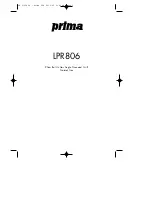 Prima LPR806 User Manual preview