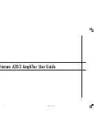 Preview for 1 page of Primare A30.3 User Manual