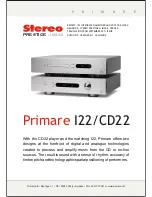 Primare I22 Service Manual preview