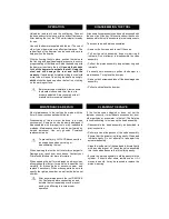 Preview for 3 page of primatech P145 Operating Instructions