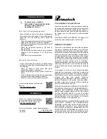 Preview for 5 page of primatech P145 Operating Instructions