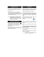 Preview for 3 page of primatech Q900A Operating Instructions Manual