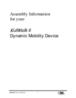 Preview for 6 page of Prime Engineering KidWalk II Owner'S Manual