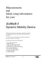 Preview for 10 page of Prime Engineering KidWalk II Owner'S Manual