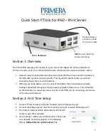 Preview for 1 page of Primera PTLink Quick Start Manual