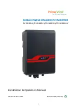 PrimeVOLT PV-3000S-V Installation & Operation Manual preview