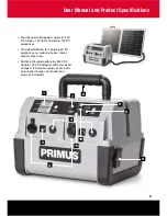 Preview for 3 page of Primus 522390 User Manual And Product Specifications