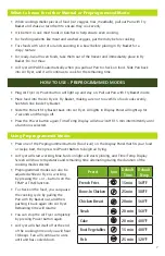 Preview for 7 page of PRINCESS HOUSE VIDA SANA PRO-7 Care & Use Manual