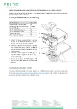 Preview for 7 page of Prior PureFocus 850 Installing