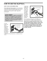 Preview for 17 page of Pro-Form 19.0 RE PFEL09812.0 User Manual