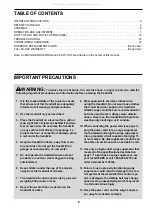 Preview for 2 page of Pro-Form 485 Pi User Manual