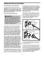 Preview for 7 page of Pro-Form 490LS CROSSWALKER User Manual