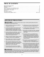 Preview for 2 page of Pro-Form 735 Ekg Bike Manual