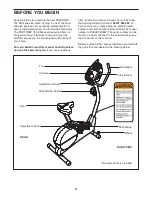 Preview for 3 page of Pro-Form 735 Ekg Bike Manual