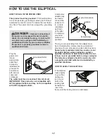 Preview for 17 page of Pro-Form 810 E Elliptical Manual