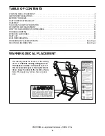 Preview for 2 page of Pro-Form 910 ZLT User Manual