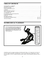 Preview for 2 page of Pro-Form CARBON E7 User Manual