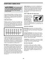 Preview for 25 page of Pro-Form ENDURANCE 420 E User Manual