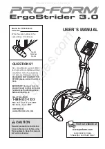 Pro-Form PFEL53408.0 User Manual preview