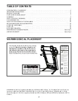 Preview for 2 page of Pro-Form TRAINER 9.0 PFTL69921.0 User Manual