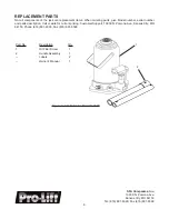 Preview for 6 page of Pro-Lift B-033D Operating Instructions & Parts Manual