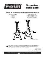 Preview for 9 page of Pro-Lift T-6902D Operating Instructions & Parts Manual