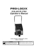 Preview for 1 page of Pro-Logix SOLAR PL3760 Operator'S Manual