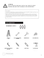 Preview for 3 page of PROCAM DISTRIBUTION Villa Pergola User Instructions