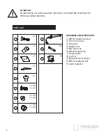 Preview for 4 page of PROCAM DISTRIBUTION Villa Pergola User Instructions