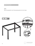 Preview for 12 page of PROCAM DISTRIBUTION Villa Pergola User Instructions