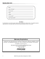 Preview for 2 page of Prochem Ninja warrior 1200PSI NWCU1312N Operating Instructions Manual