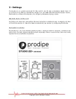 Preview for 5 page of Prodipe Studio 22 plus User Manual