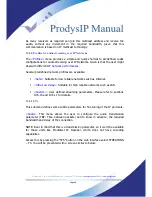 Preview for 68 page of Prodys IP Family User Manual