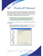 Preview for 70 page of Prodys IP Family User Manual