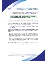 Preview for 84 page of Prodys IP Family User Manual