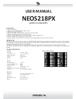 PROEL NEOS218PX User Manual preview