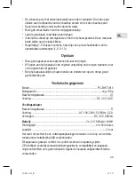 Preview for 29 page of Profi Care PC-BHT 3014 Instruction Manual