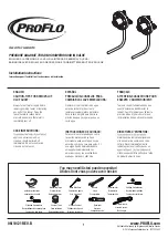 Preview for 1 page of ProFlo PF4001PTD Installation Instructions Manual