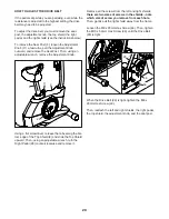 Preview for 20 page of ProForm 115 Csx Bike User Manual