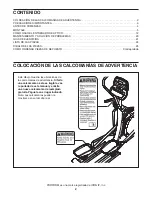 Preview for 2 page of ProForm 1200 E Elliptical (Spanish) Manual Del Usuario