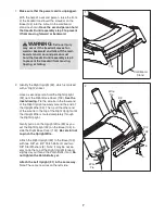 Preview for 7 page of ProForm 1205 Cst Treadmill Manual