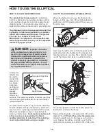 Preview for 14 page of ProForm 14.0 Ce Elliptical User Manual