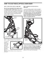 Preview for 12 page of ProForm 160 Elliptical User Manual