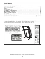 Preview for 2 page of ProForm 3.8 Treadmill (Polish) Instrukcja Obsługi Manual