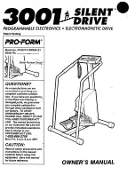 ProForm 3001 Silent Drive Owner'S Manual preview