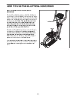 Preview for 9 page of ProForm 320 Elliptical User Manual