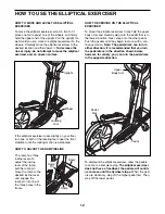 Preview for 12 page of ProForm 400 H Elliptical User Manual